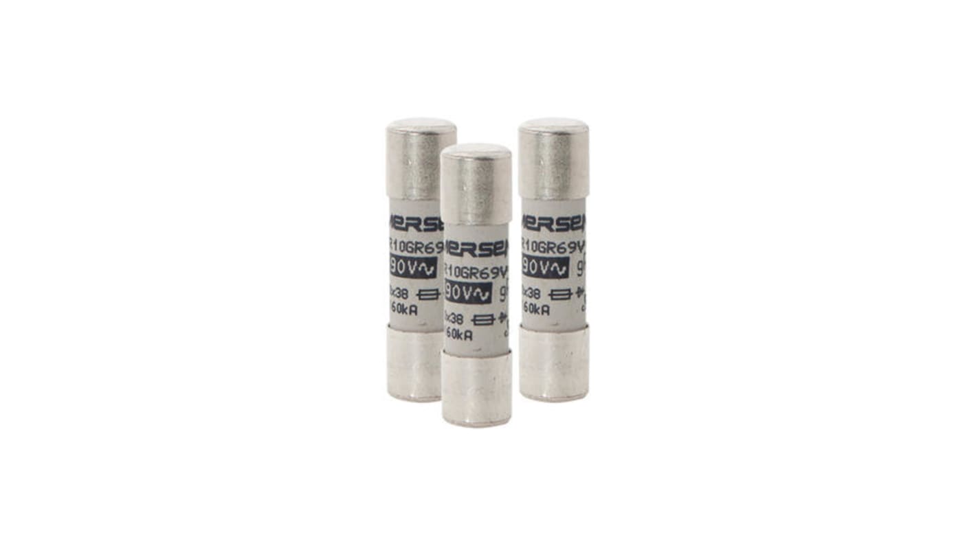 Mersen 32A Slow-Blow Ceramic Cartridge Fuse, 10 x 38mm