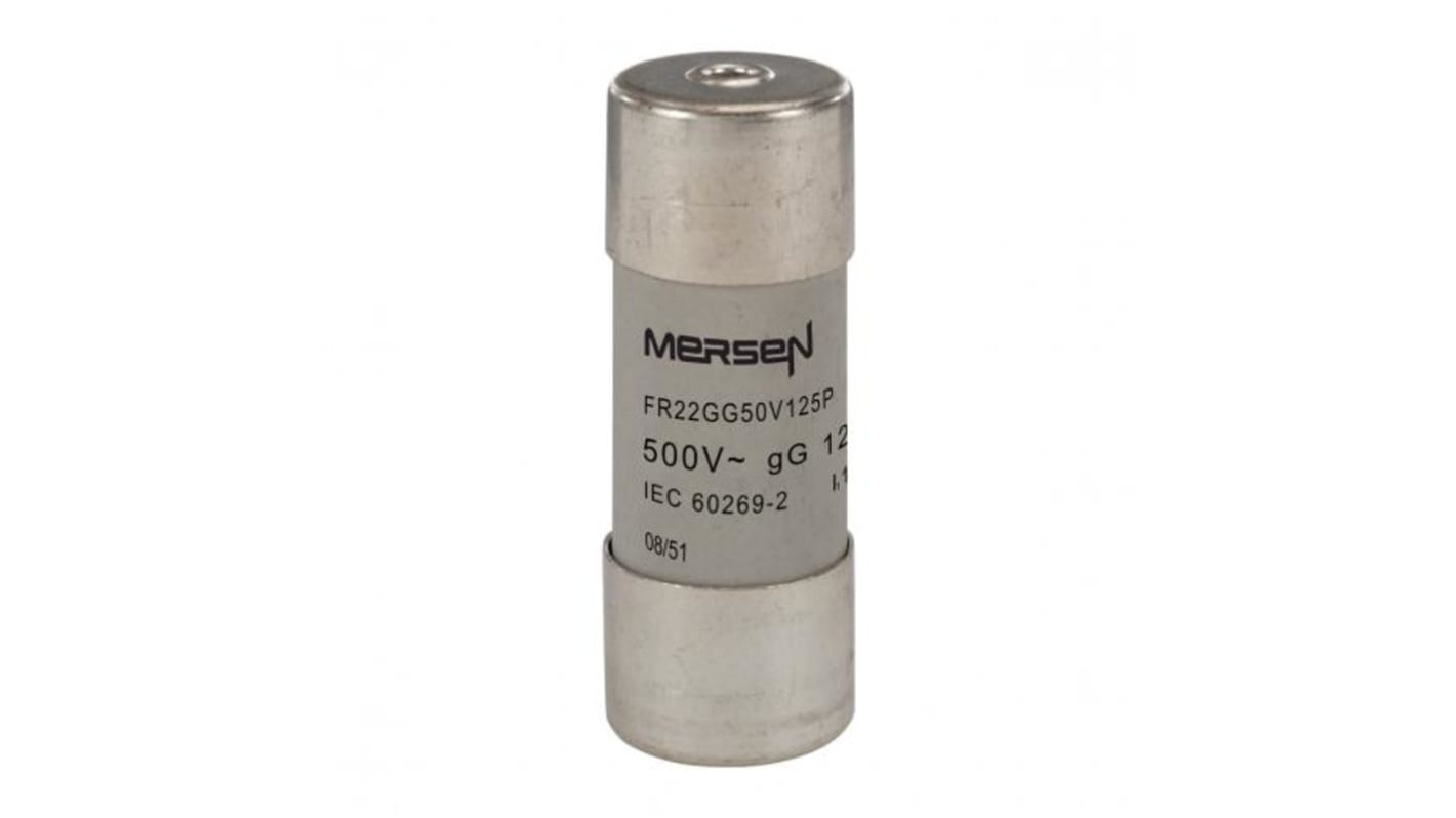 Mersen Üvegbiztosíték 125A 22.2 x 58mm 500V ac