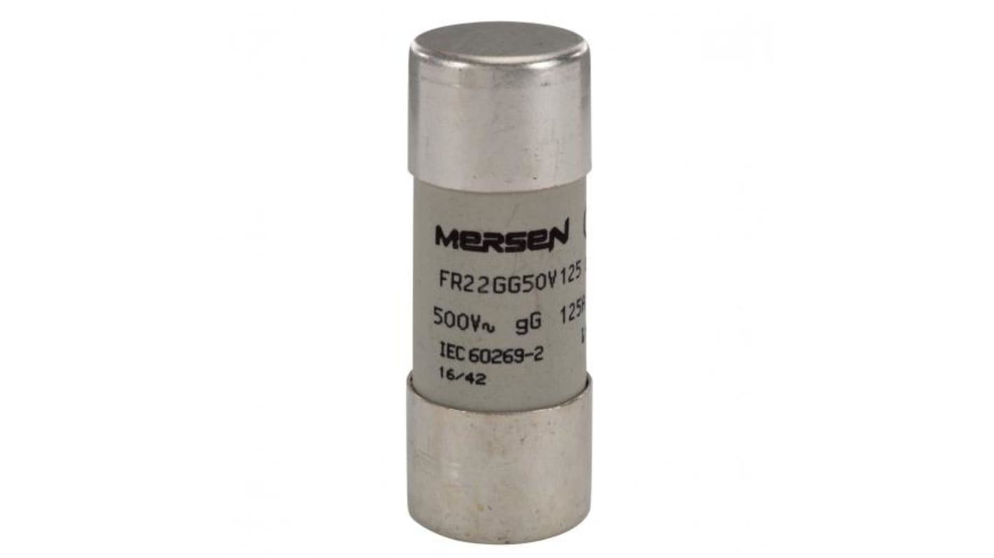 Mersen Üvegbiztosíték 125A 22.2 x 58mm 500V ac