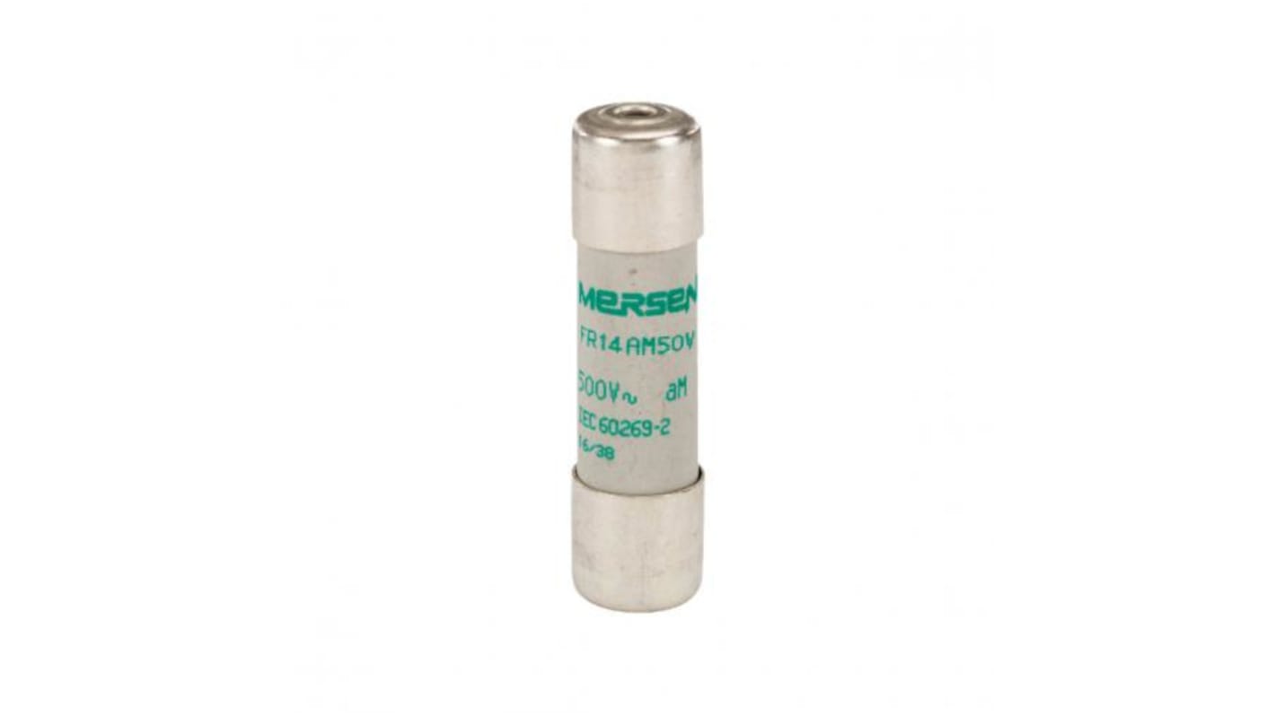 Mersen 12A Slow-Blow Ceramic Cartridge Fuse, 14 x 51mm