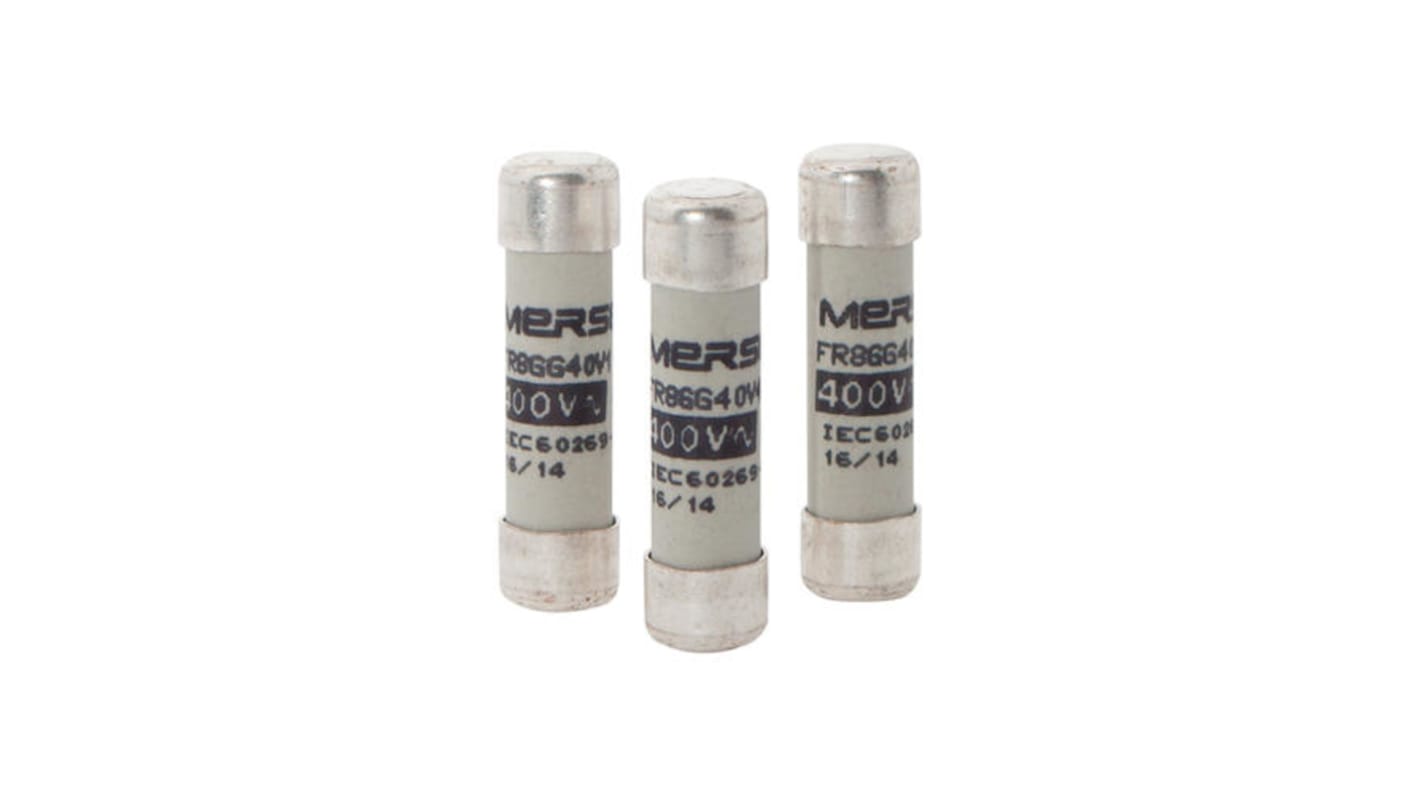 Mersen 6A Slow-Blow Ceramic Cartridge Fuse, 8.5 x 31.5mm