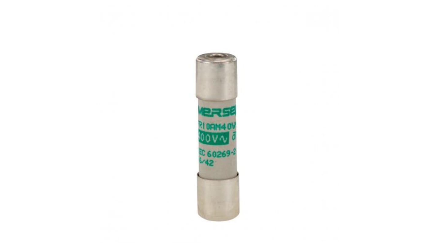 Mersen 6A Slow-Blow Ceramic Cartridge Fuse, 10 x 38mm