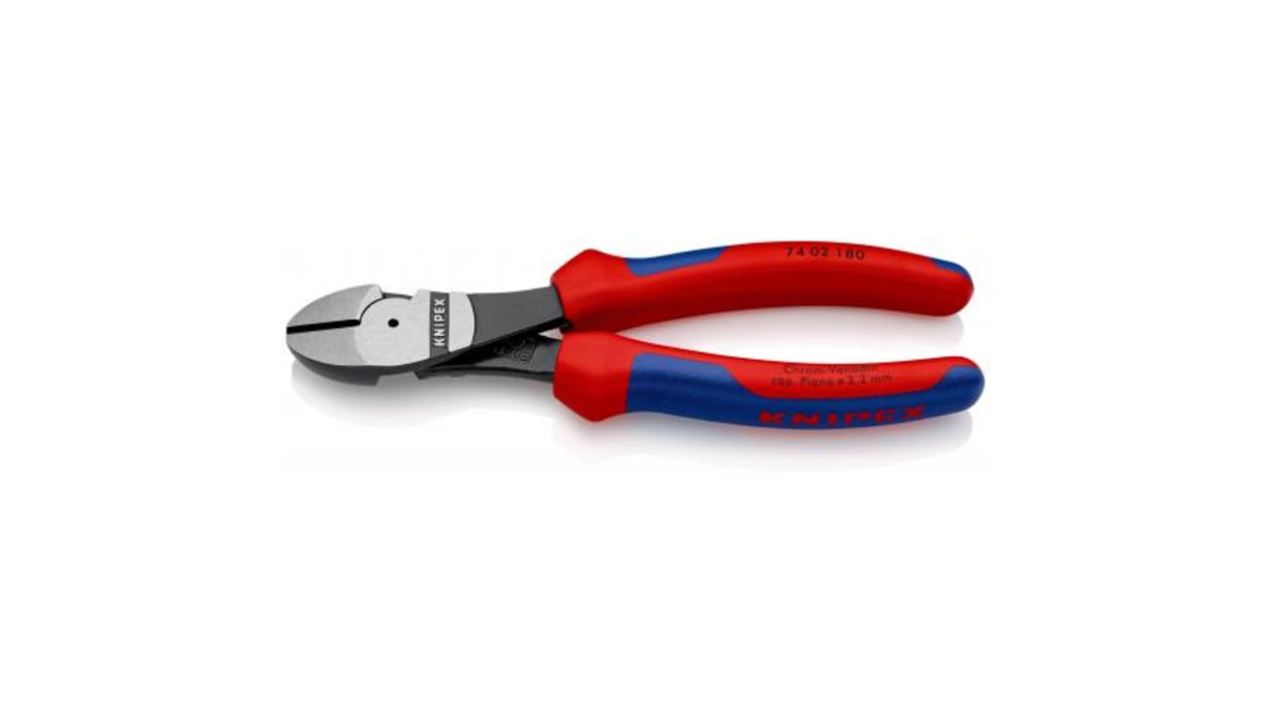 Pinces coupantes latérales Knipex 74 02 180 mm, capacité 3.8mm | RS