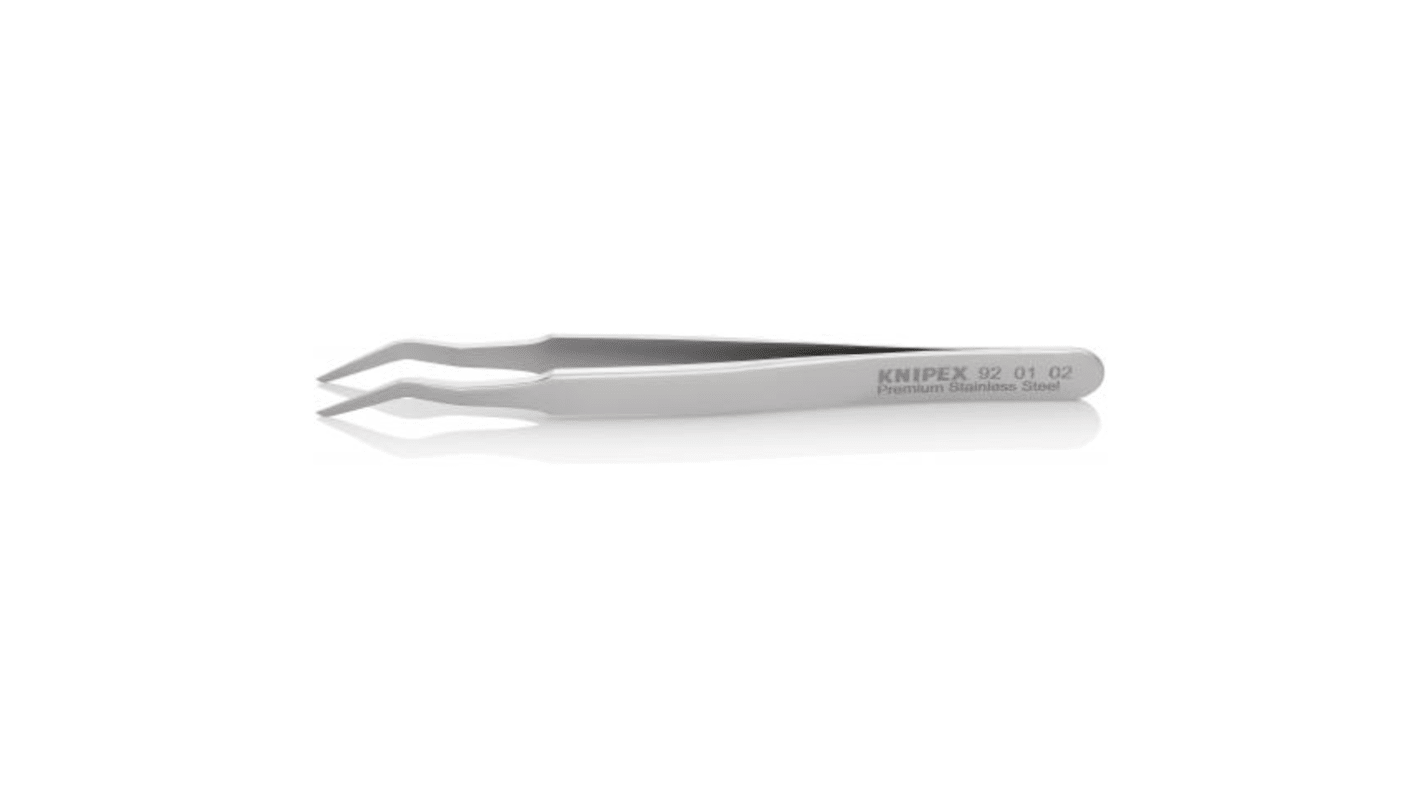 Knipex 120 mm, Stainless Steel, Smooth, Tweezer