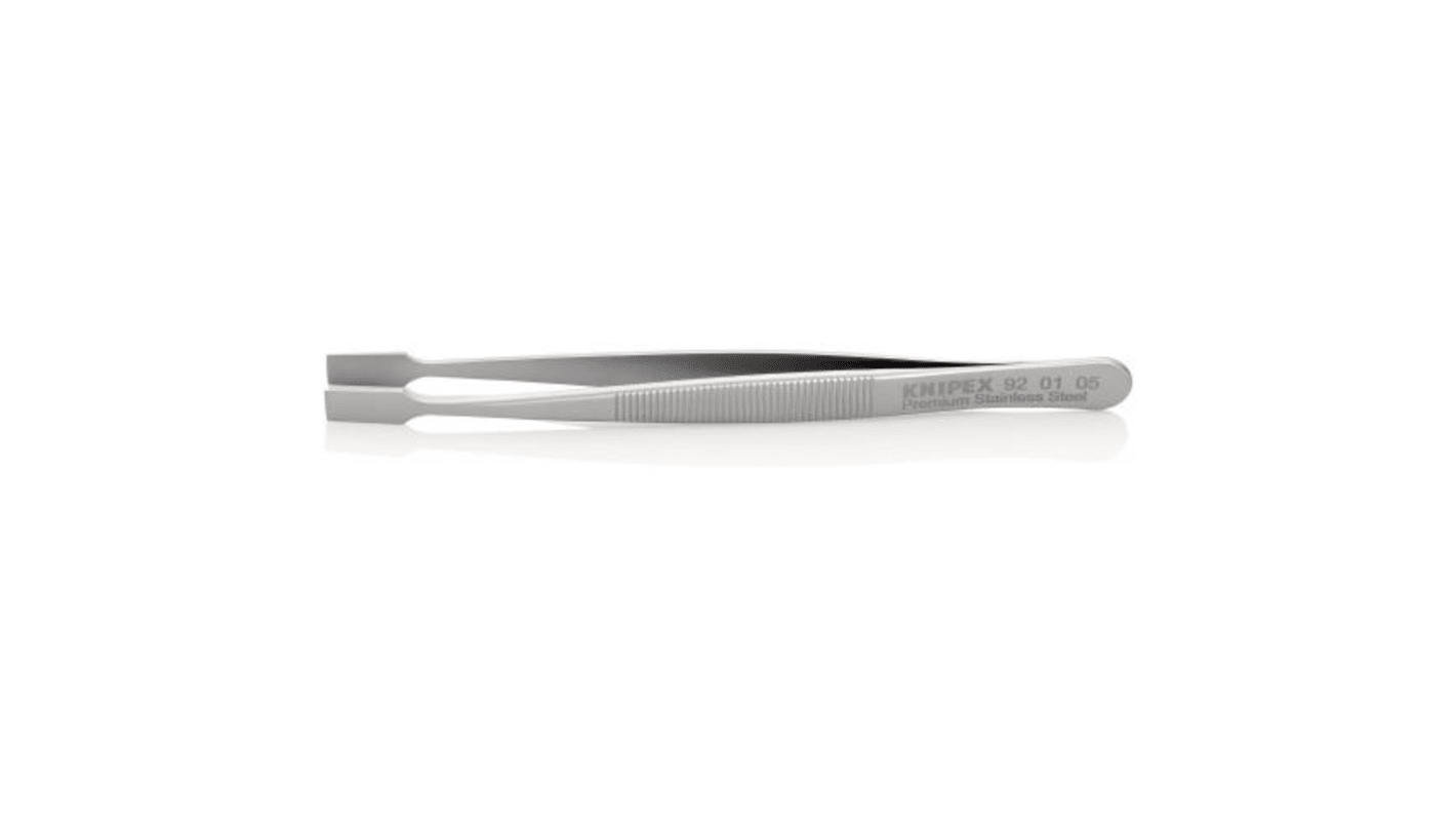 Knipex 120 mm, Stainless Steel, Smooth, Tweezer