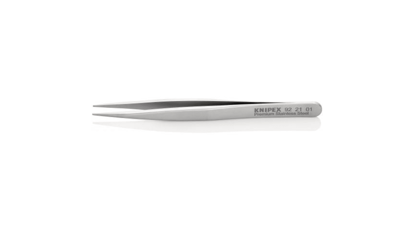 92 21 01 Knipex 120 mm, Stainless Steel, Smooth, Tweezer RS