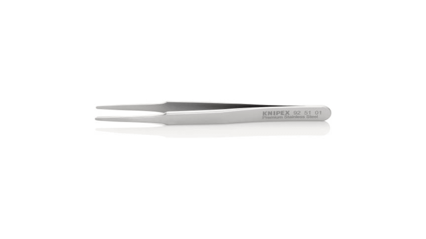 Knipex 120 mm, Stainless Steel, Smooth, Tweezer