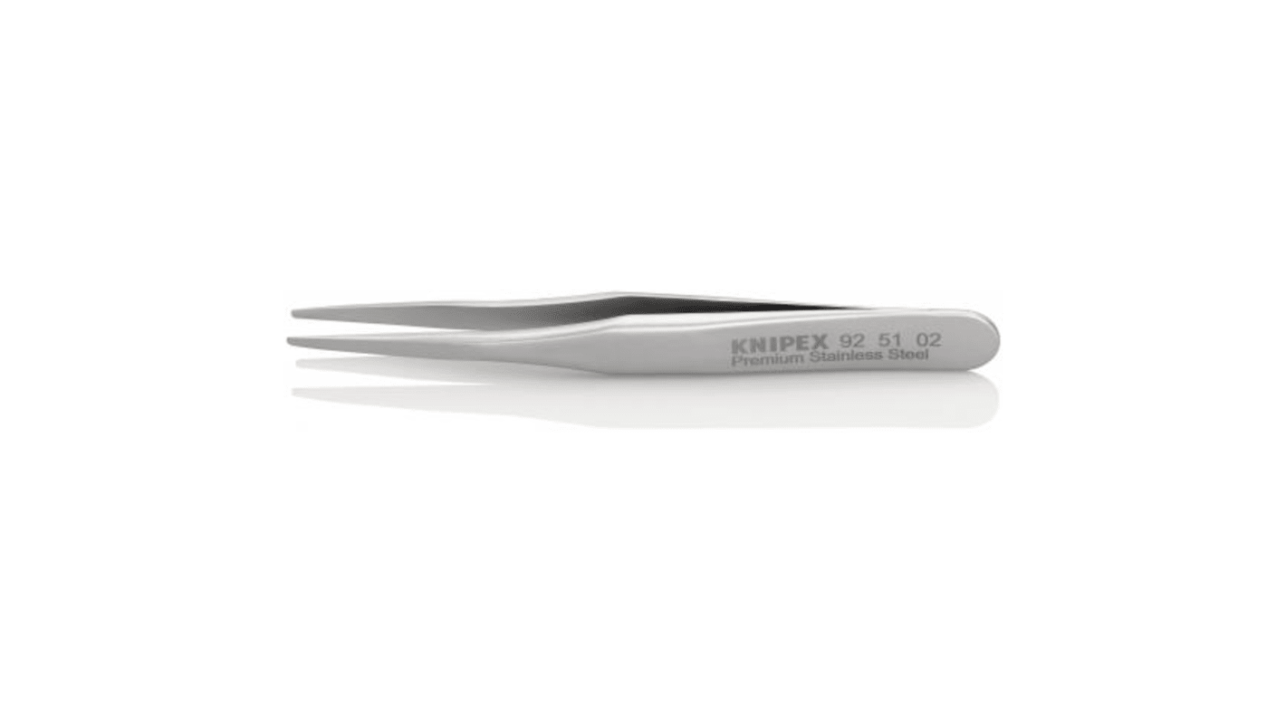 Knipex 70 mm, Stainless Steel, Smooth, Tweezer