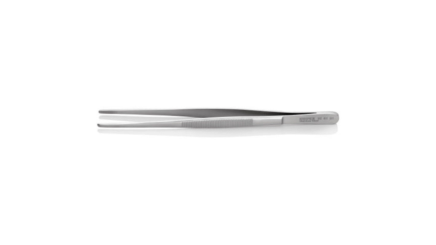 Knipex ピンセット, ステンレス鋼, 抗酸耐性あり, 鋸歯, 92 61 01