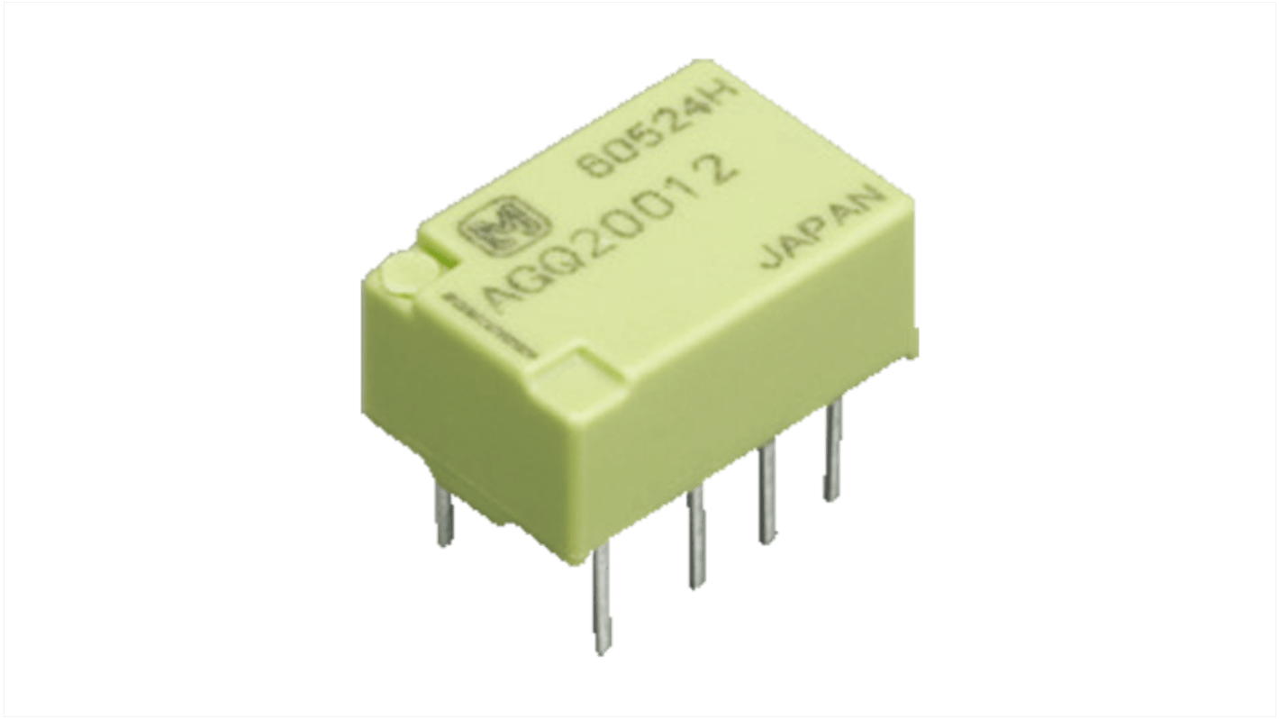 Panasonic PCB Mount Non-Latching Relay, 3V dc Coil, 46.7mA Switching Current, DPDT