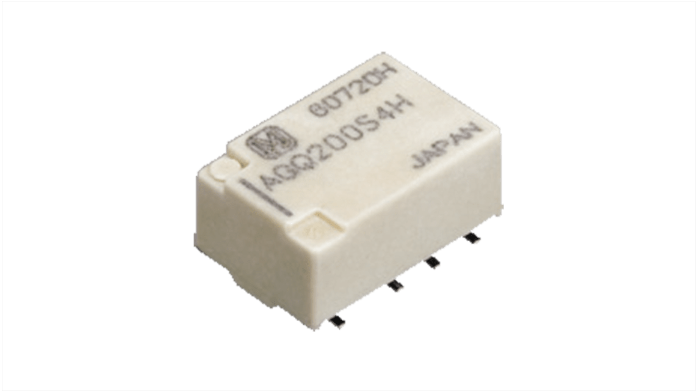 Panasonic Surface Mount Non-Latching Relay, 6V dc Coil, 23.3mA Switching Current, DPDT