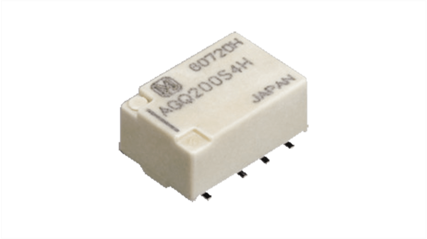 Panasonic Surface Mount Non-Latching Relay, 12V dc Coil, 11.7mA Switching Current, DPDT