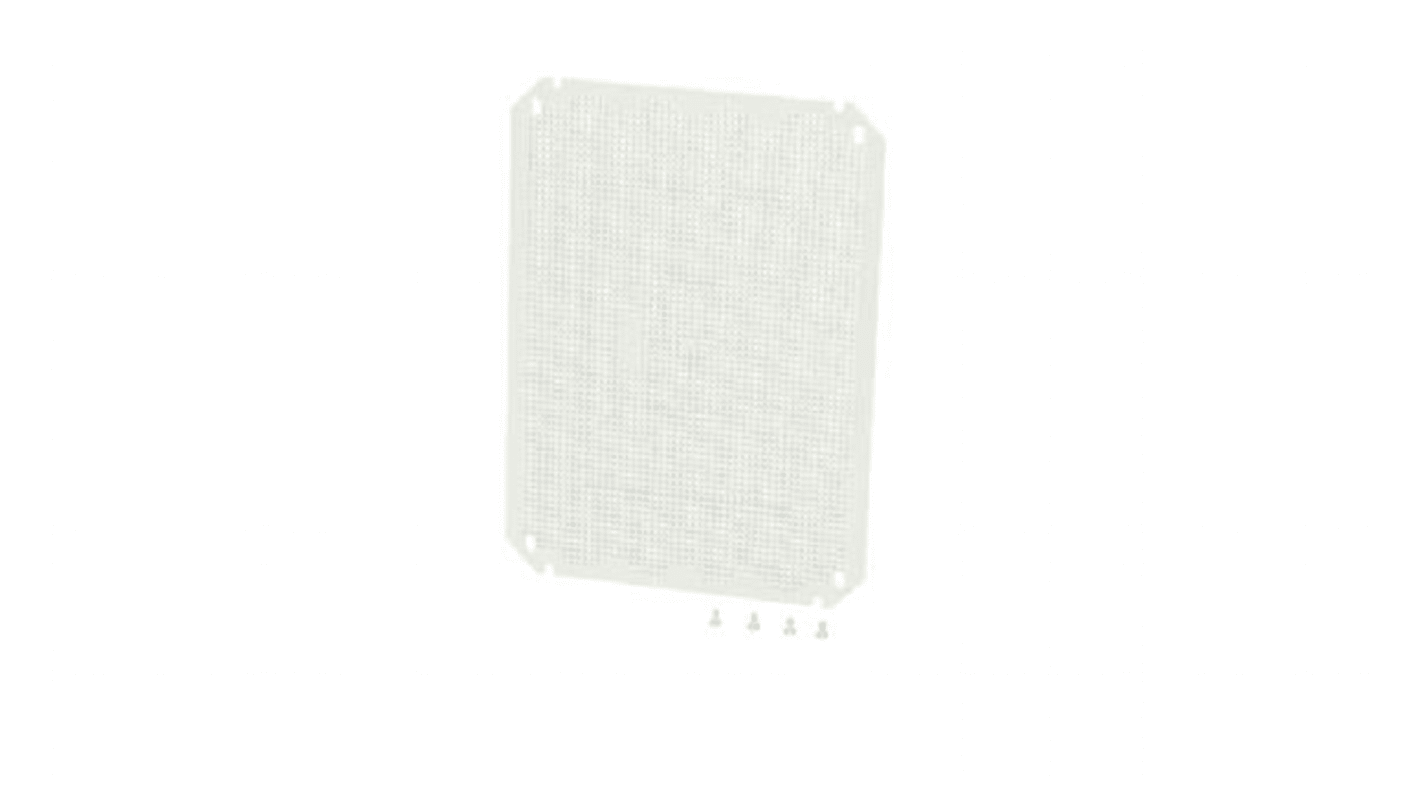 Fibox ABS Perforated Mounting Plate, 180mm W, 3mm L