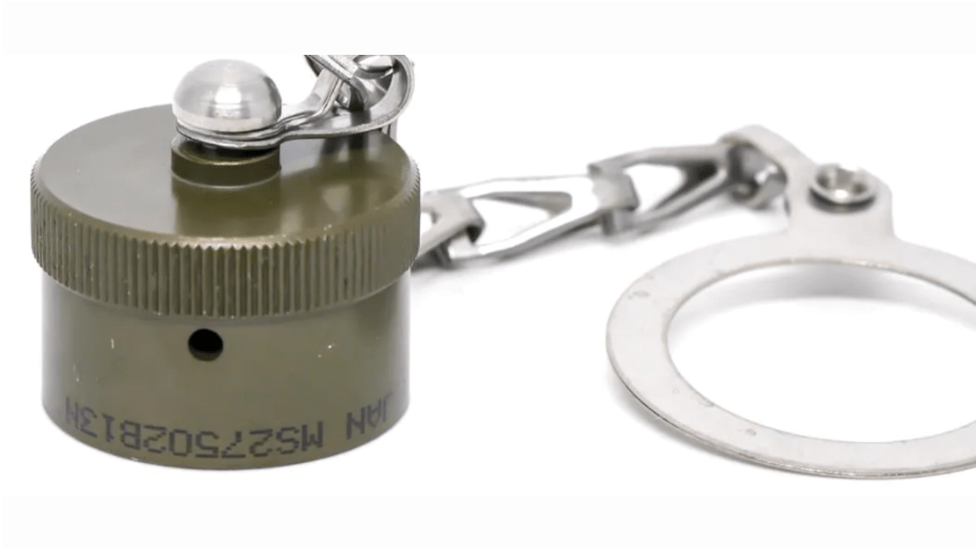 Tapa antipolvo para conector circular Amphenol India hembra serie Sr I, estándar MIL-DTL-38999 Serie I, tamaño 15