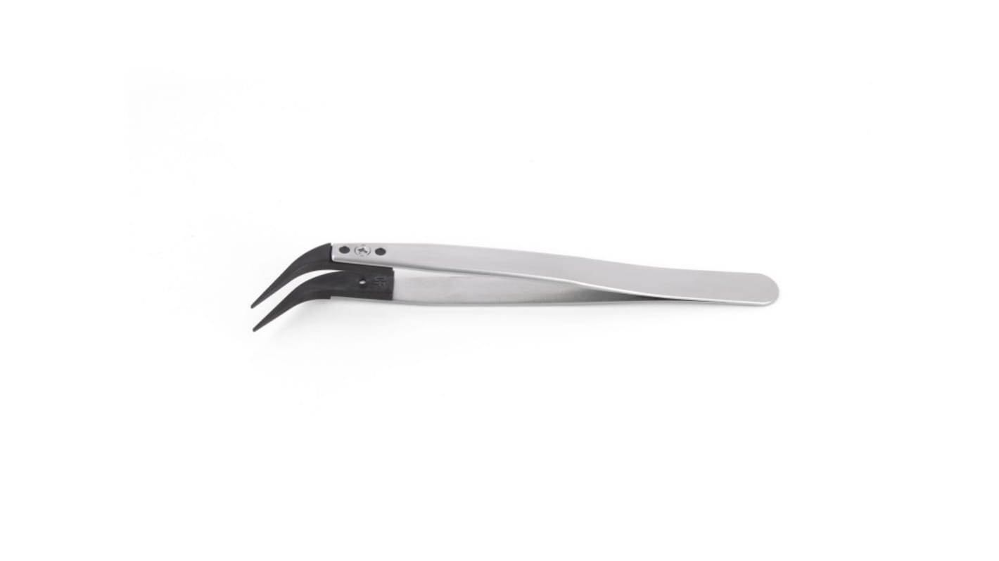 ideal-tek 120 mm, Stainless Steel, Curved, Fine, Tweezer