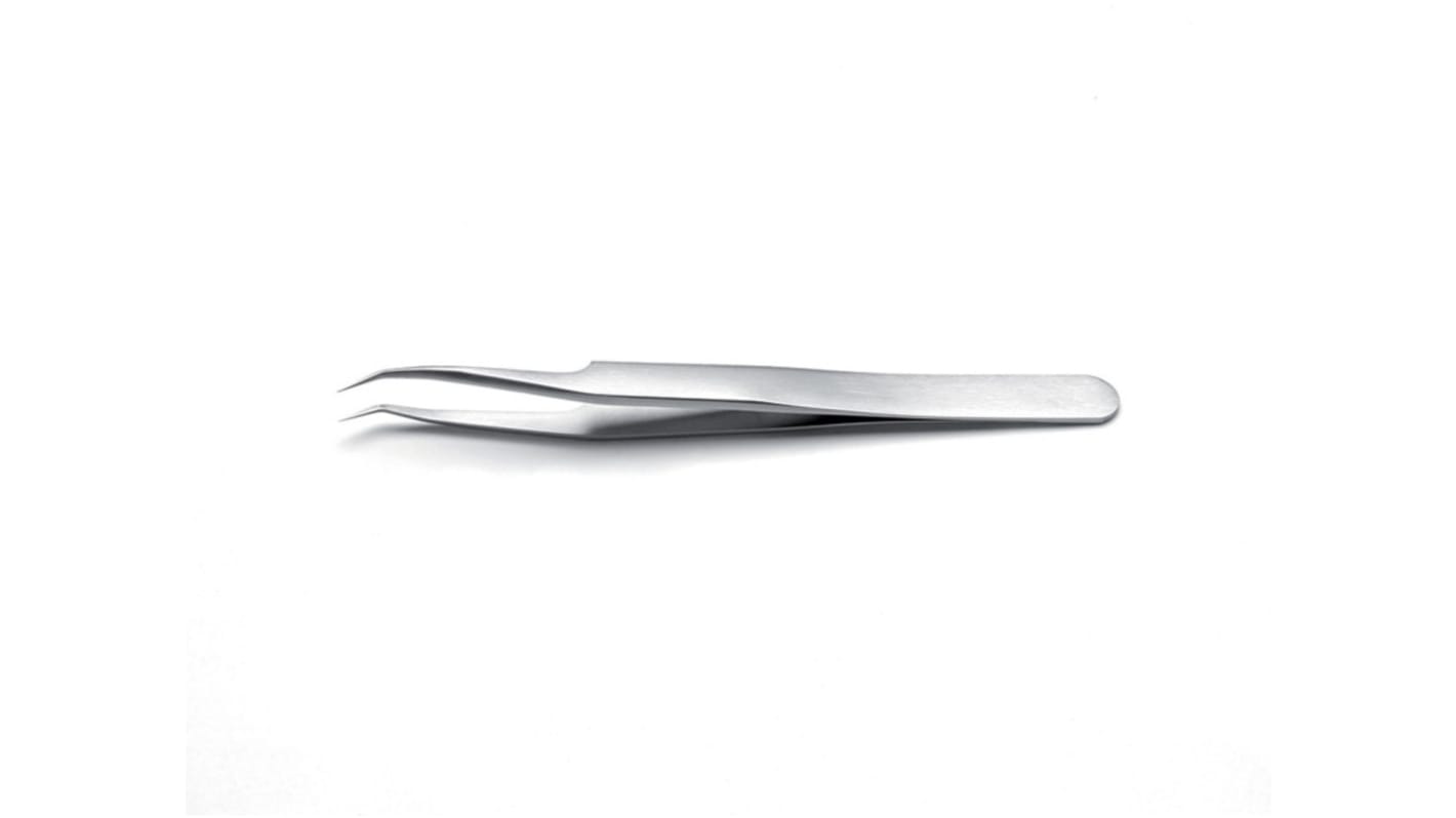 ideal-tek 115 mm, Stainless Steel, Bent, Extra Fine, Tweezer