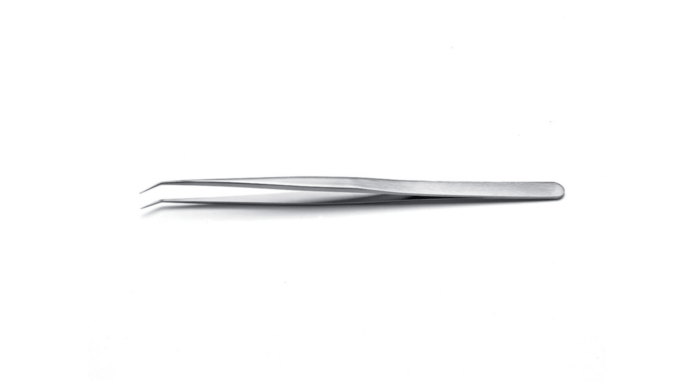 ideal-tek 140 mm, Stainless Steel, Bent, Extra Fine, Tweezer