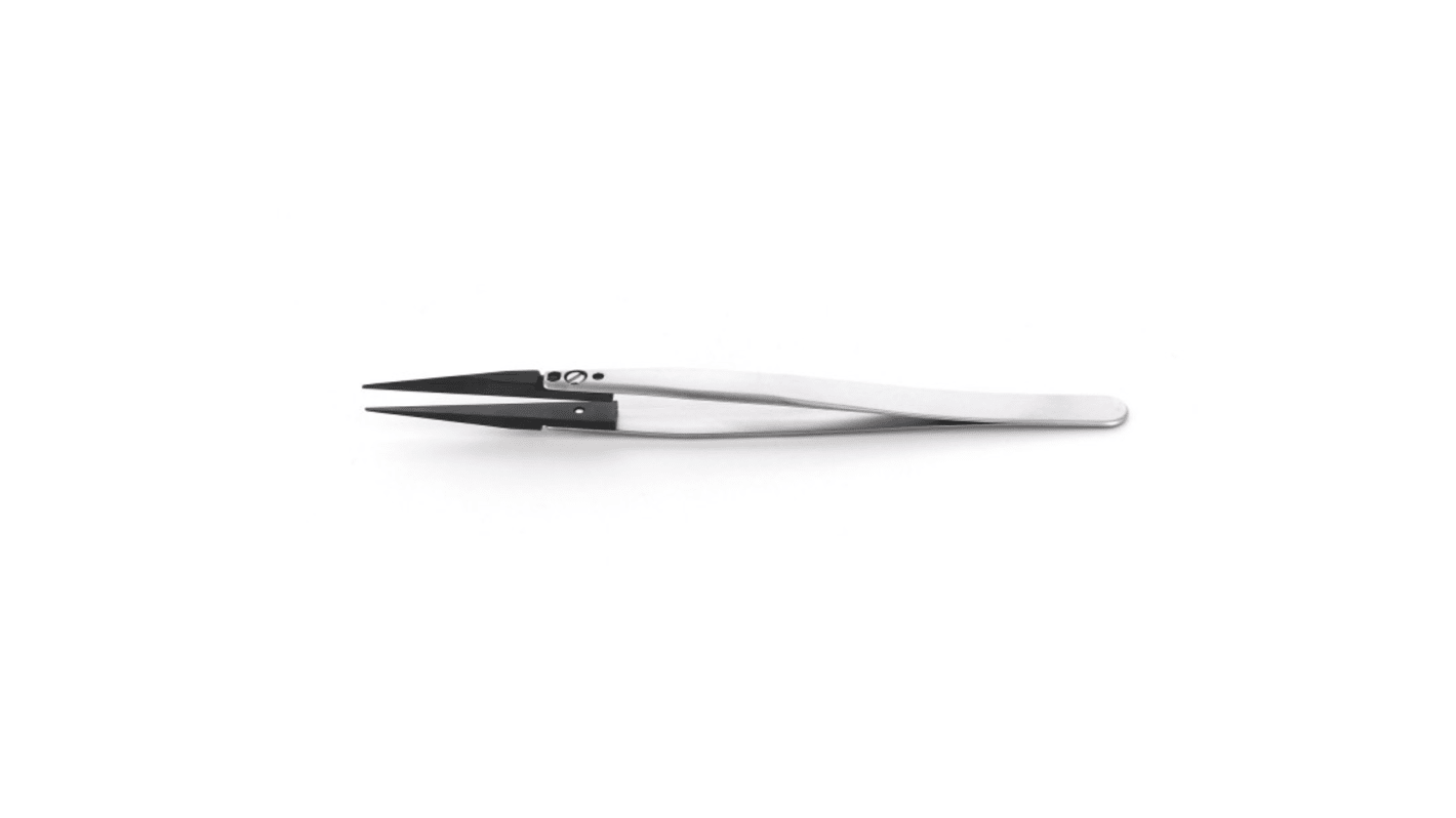 Brucelles de précision ideal-tek 73ZJ.SA.0 pointe Fin, Droit en  en inox, L. 140 mm