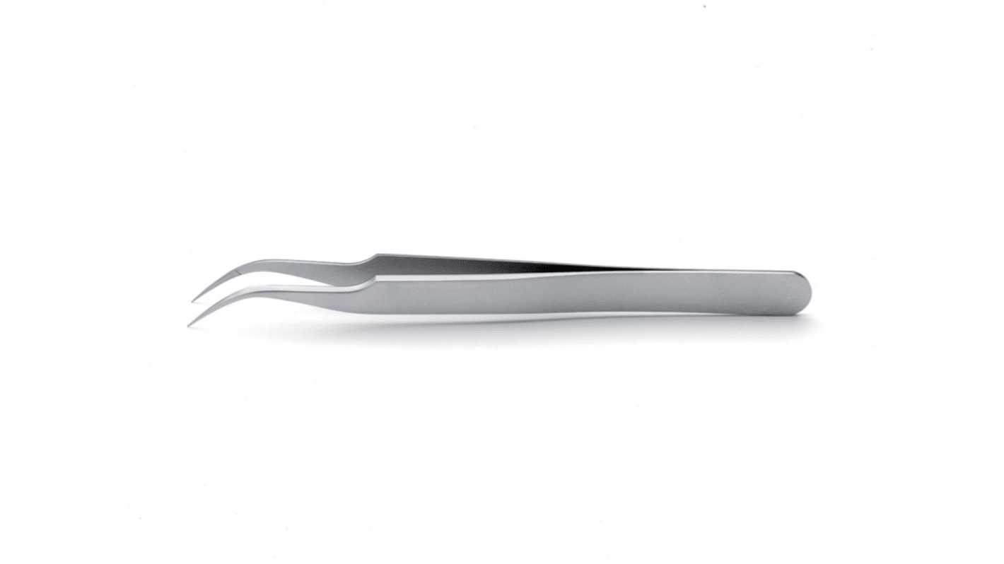 ideal-tek 118 mm, Stainless Steel, Curved, Fine, Tweezer