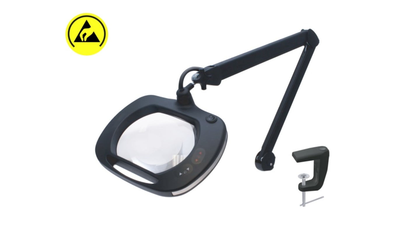 LEWWE5D idealtek LED Magnifying Lamp with LED Flexi Magnifier Lamp