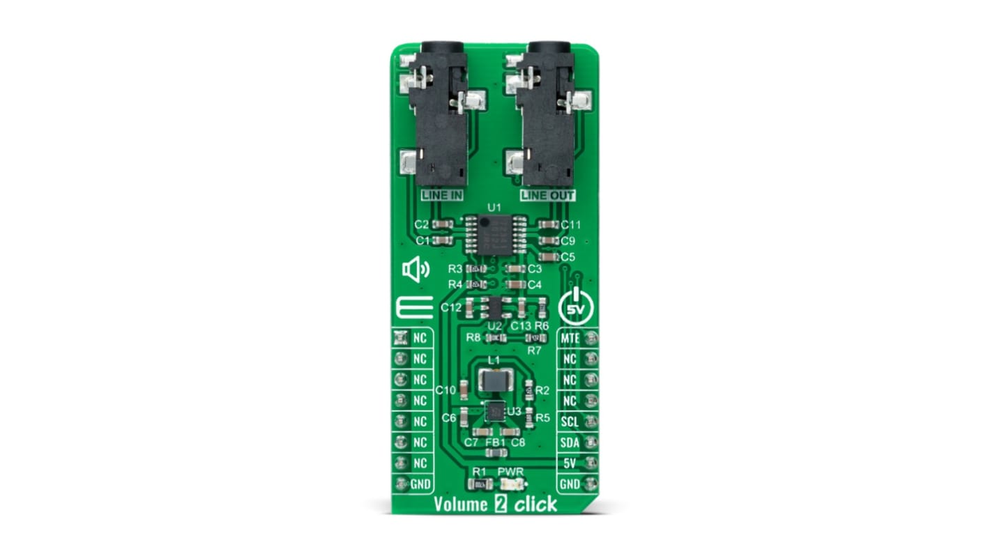 MikroElektronika Analoges Entwicklungstool für mikroBUS-Socket, Signalverarbeitung, Volume 2 Click Zusatzplatine