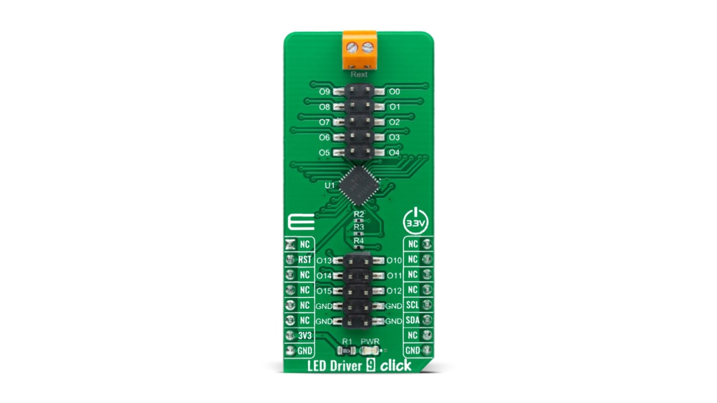 MikroElektronika LED-Treiber Entwicklungstool LED Zusatzplatine zum Einsatz mit mikroBUS-Socket, LED Driver 9 Click