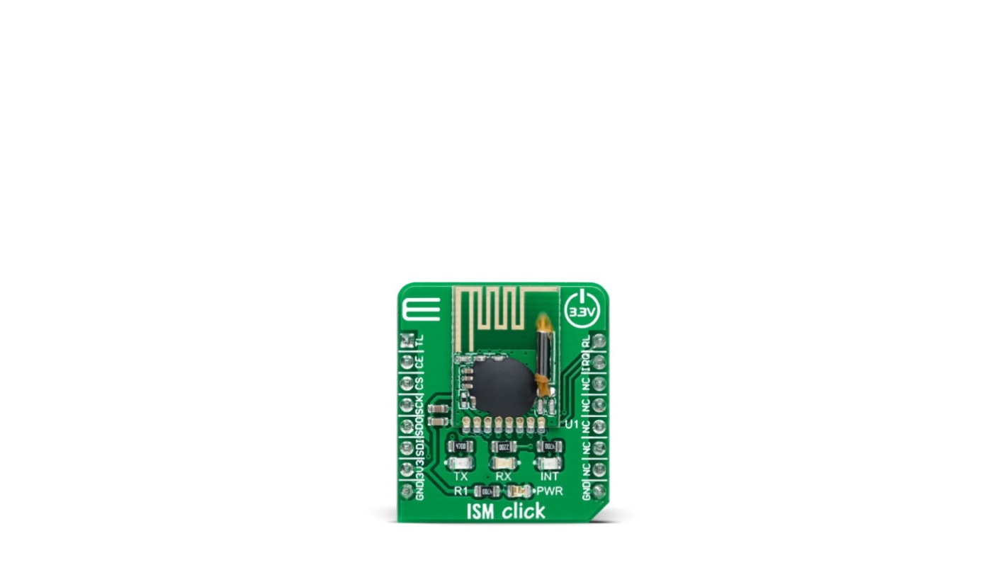 Strumento di sviluppo comunicazione e wireless MikroElektronika ISM Click, 2.4 → 2.52GHz, Ricetrasmettitore RF