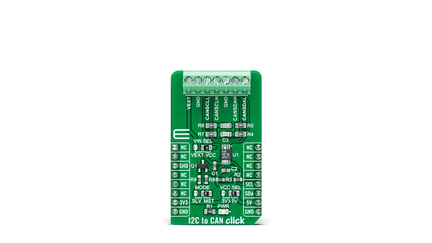 Placa de desarrollo Transceptor RF Transceptor MikroElektronika MIKROE-4644, frecuencia 400KHz