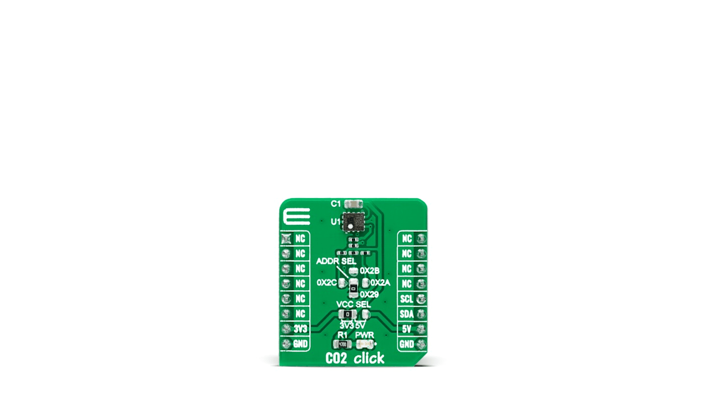 MikroElektronika STC31 CO2 Click Entwicklungskit, Gassensor für mikroBUS-Socket