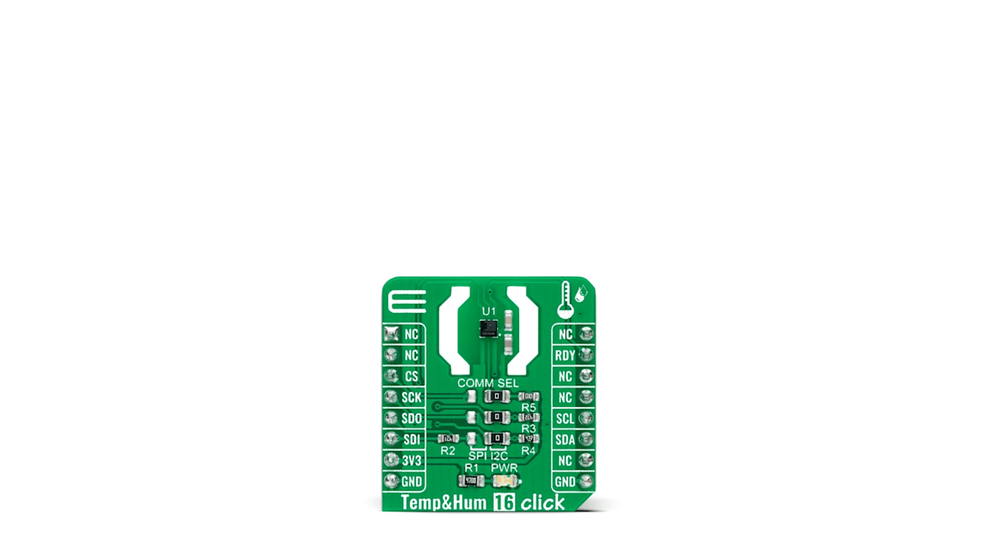 MikroElektronika Temp&Hum 16 Click Temperature & Humidity Sensor Add On Board for WSEN-HIDS (2525020210001 mikroBUS