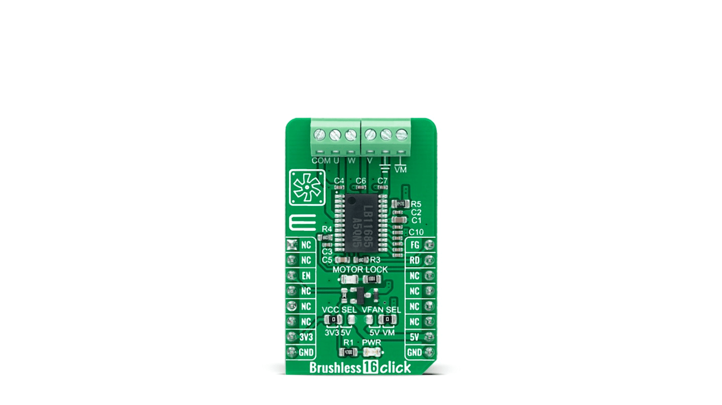 Placa complementaria Motor BLDC MikroElektronika Brushless 16 Click - MIKROE-4742