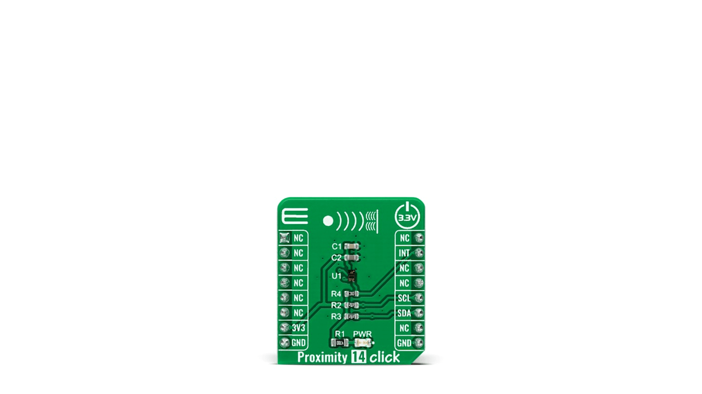 MikroElektronika VCNL36825T Proximity 14 Click Entwicklungskit, Näherungssensor für mikroBUS-Socket