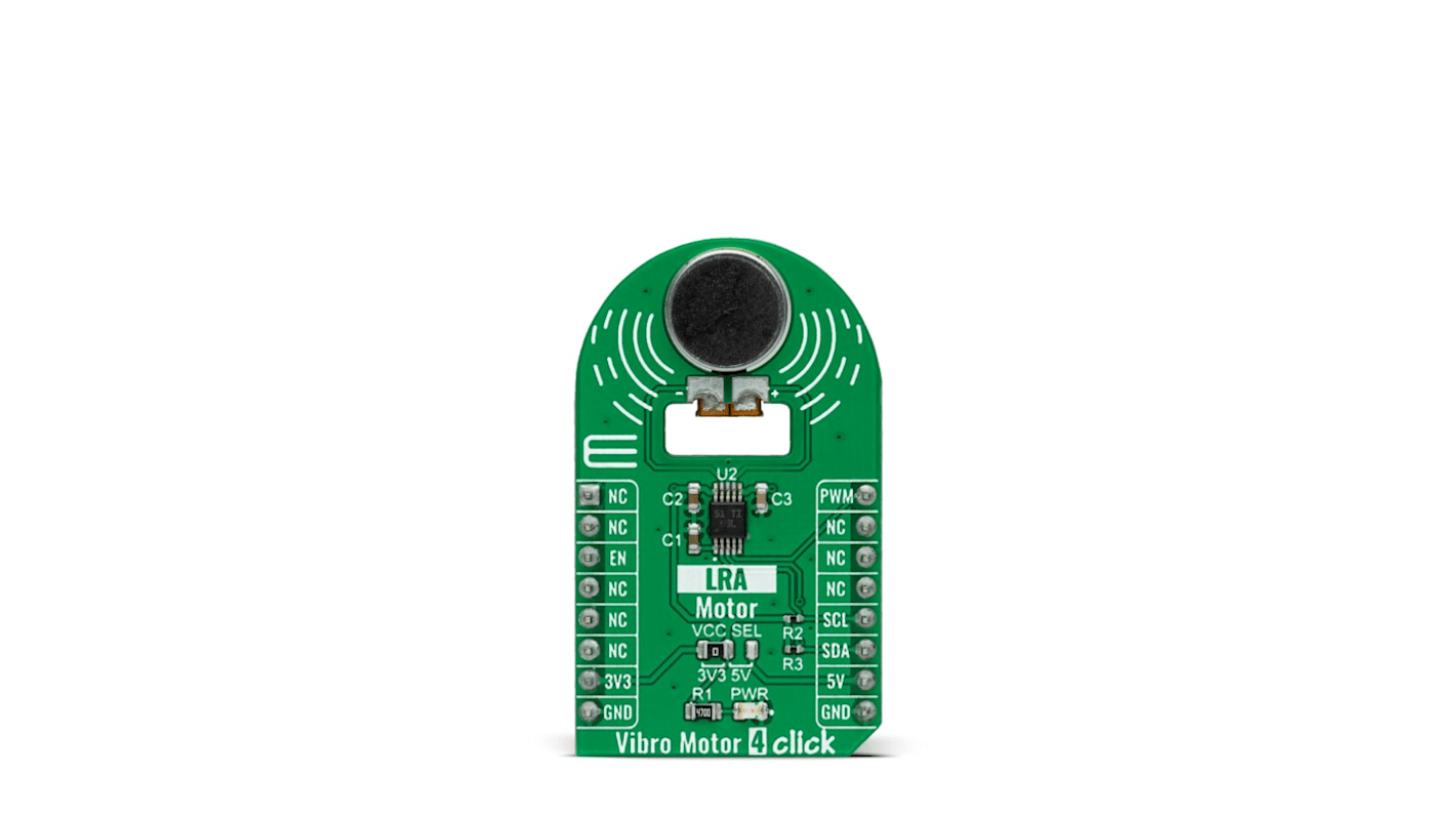 Scheda di sviluppo Vibro Motor 4 Click MikroElektronika con Human Machine Interface