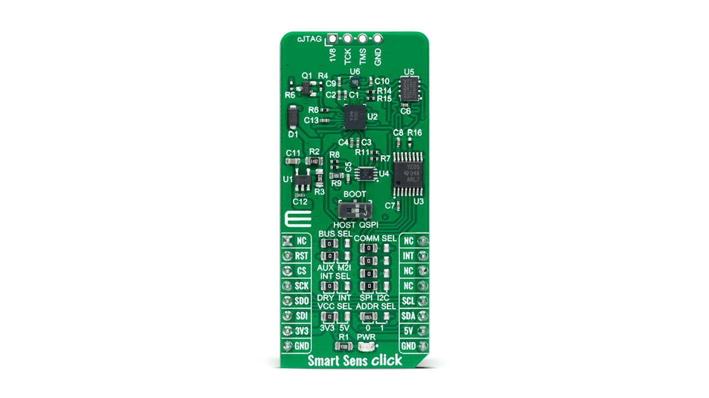 Placa complementaria Unidad de medida inercial (IMU), - 6 DoF MikroElektronika Smart Sens Click - MIKROE-4926, para