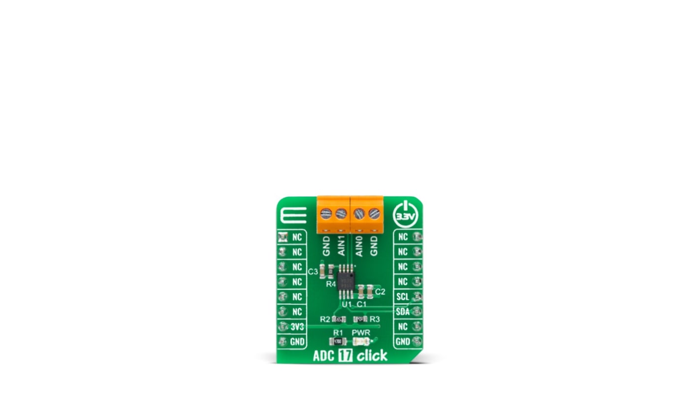 MikroElektronika MIKROE-4966 ADC 17 Click Add On Board Signal Conversion Development Tool