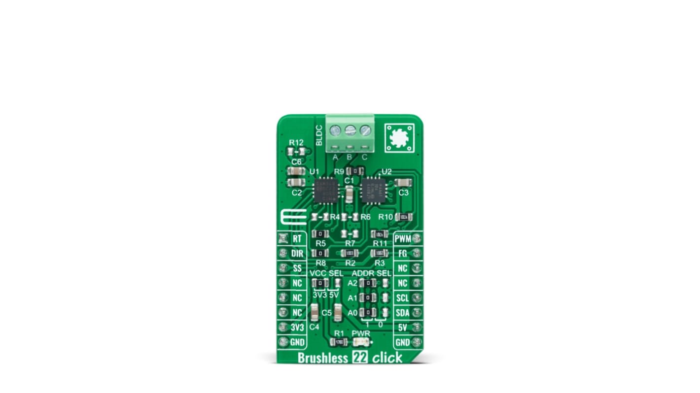 MikroElektronika MTD6508 Leistung, Motor und Robotics Entwicklungstool, Brushless 22 Click 3-phasiger Motorantrieb