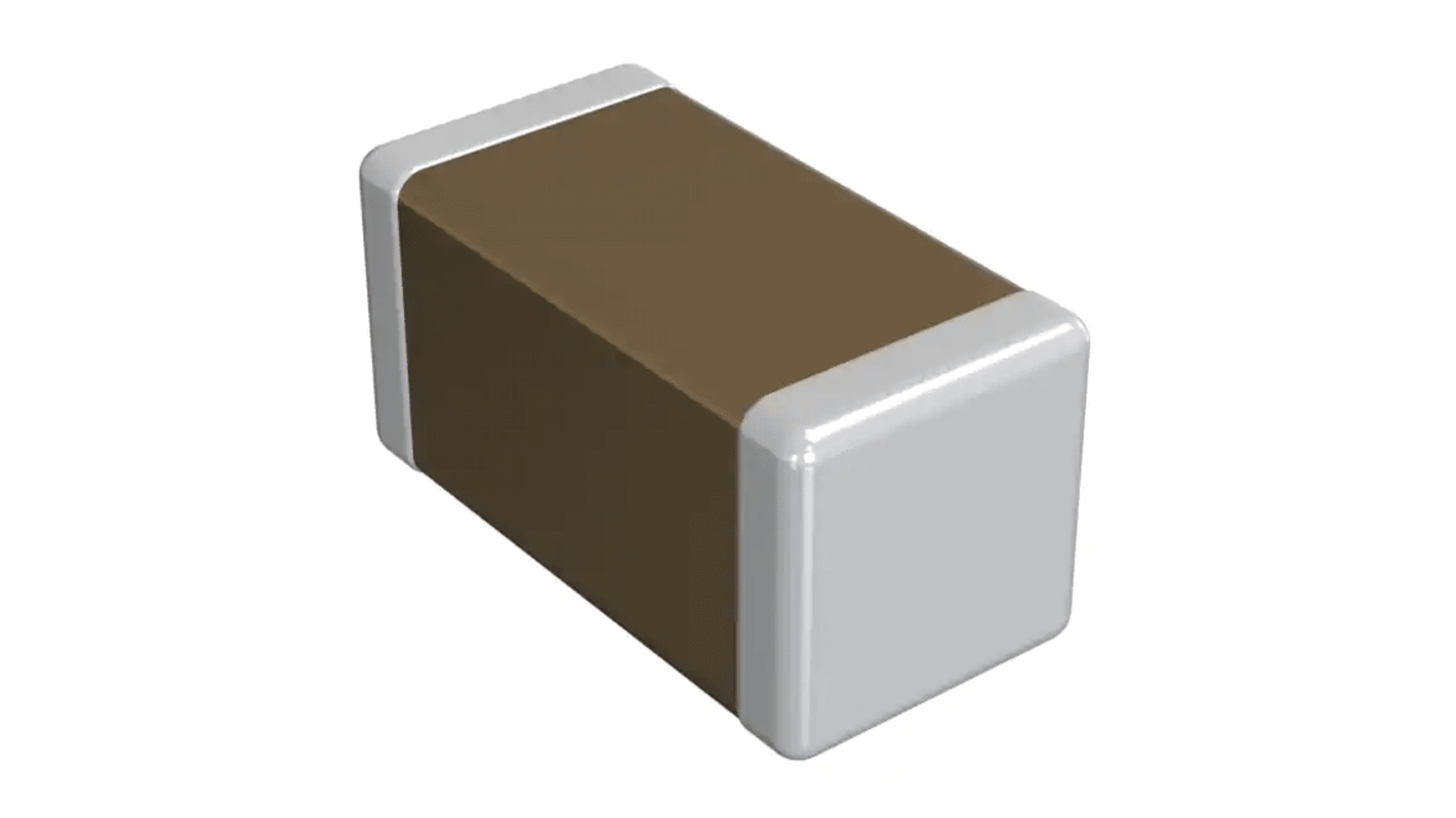 Condensateur céramique multicouche,  CMS, 220nF, 50V c.c., diélectrique : X7R