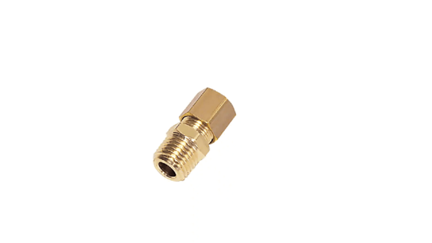 Legris Brass Compression Fitting, Straight Compression Compression Olive BSPT R3/8in