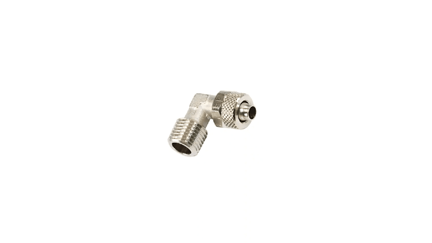 Legris Stainless Steel Threaded Fitting, Elbow Hexagon Spigot Elbow