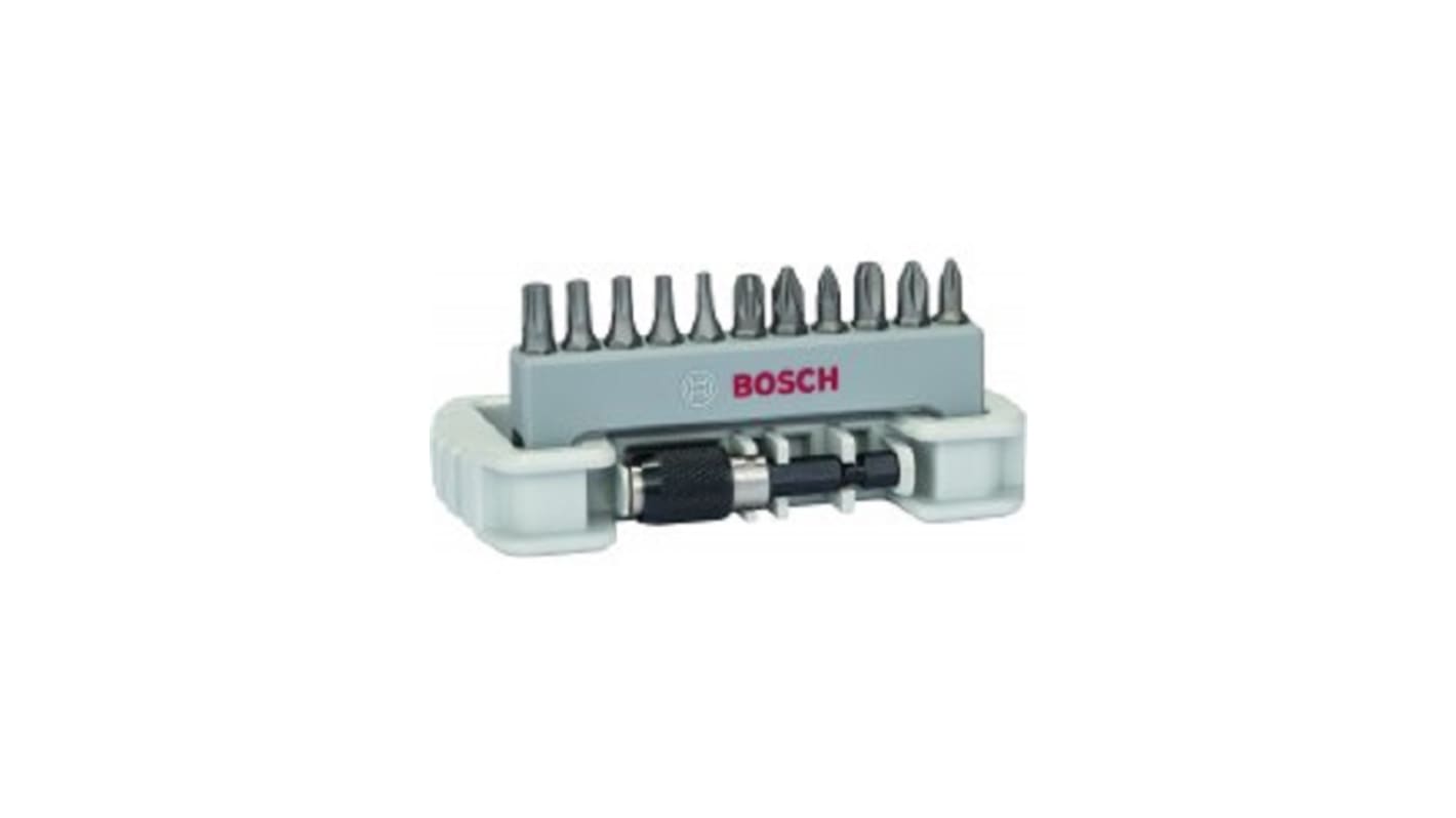 Bosch 11-Piece Masonry Drill Bit, Metal Drill Bit, Wood Drill Bit Set for Multi-Material, 25mm Max, 25mm Min, High