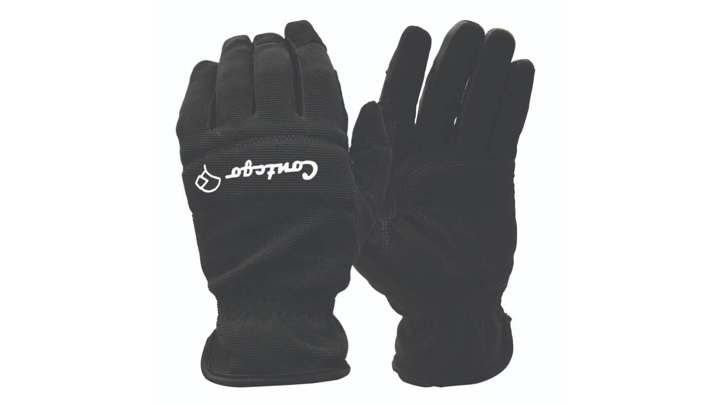 FRONTIER Black Polyurethane General Purpose Work Gloves, Size 9