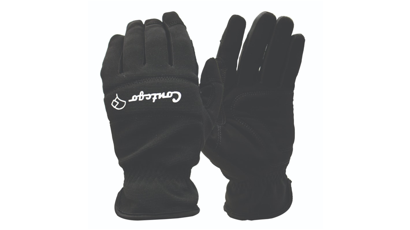 FRONTIER Black Polyurethane General Purpose Work Gloves, Size 8, Medium