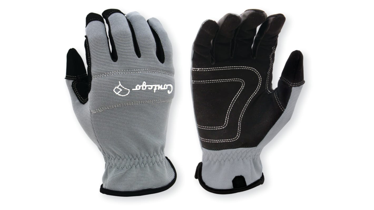 FRONTIER Grey Polyurethane General Purpose Work Gloves, Size 9, Large