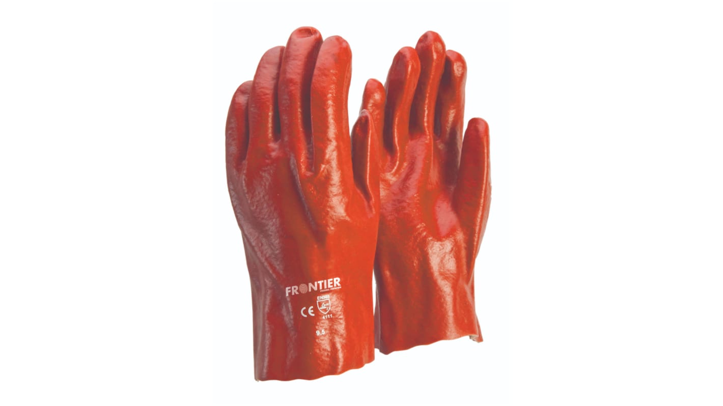 FRONTIER Red PVC Chemical Resistant Work Gloves