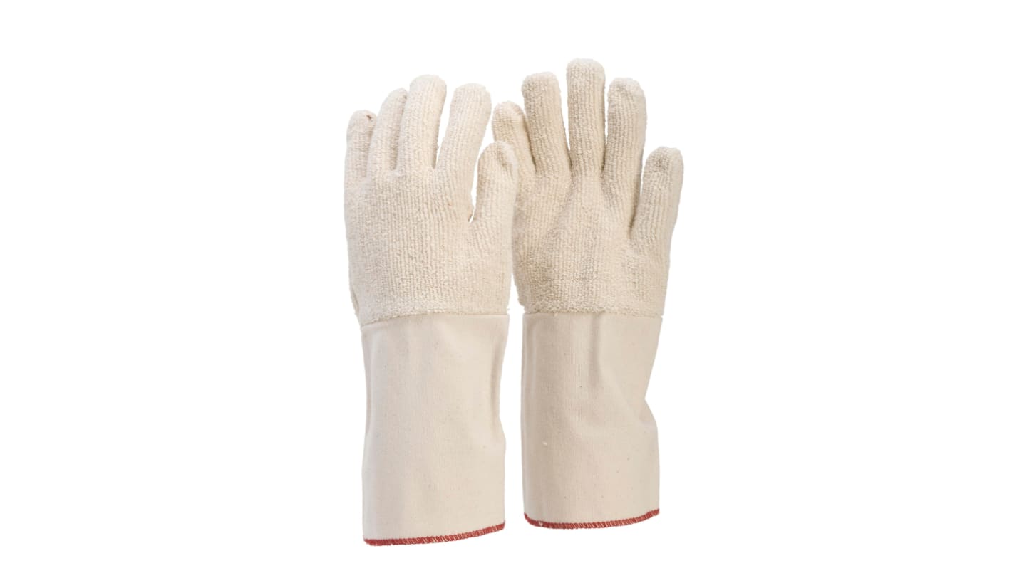 FRONTIER White Cut Resistant Work Gloves, Size 10