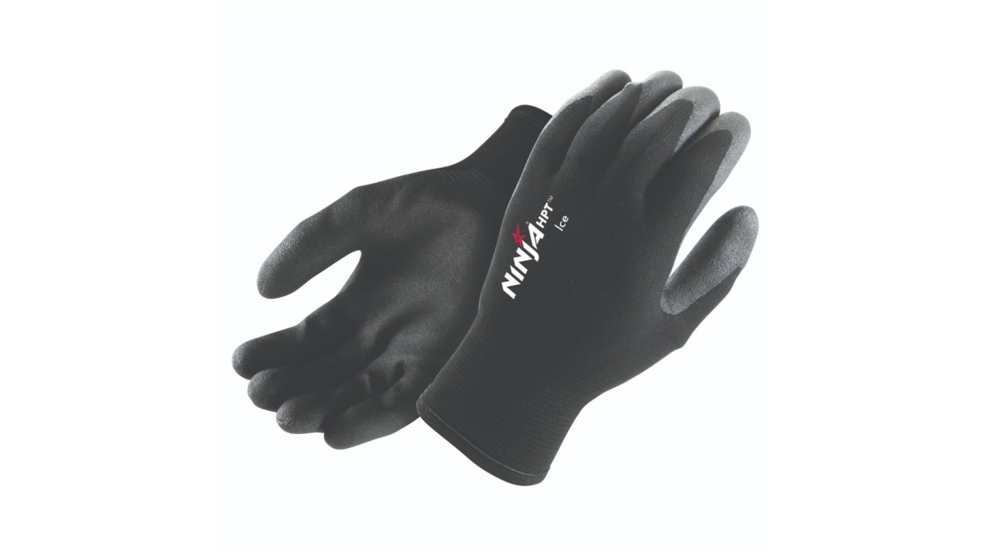 FRONTIER Black Thermal Work Gloves, Size 8