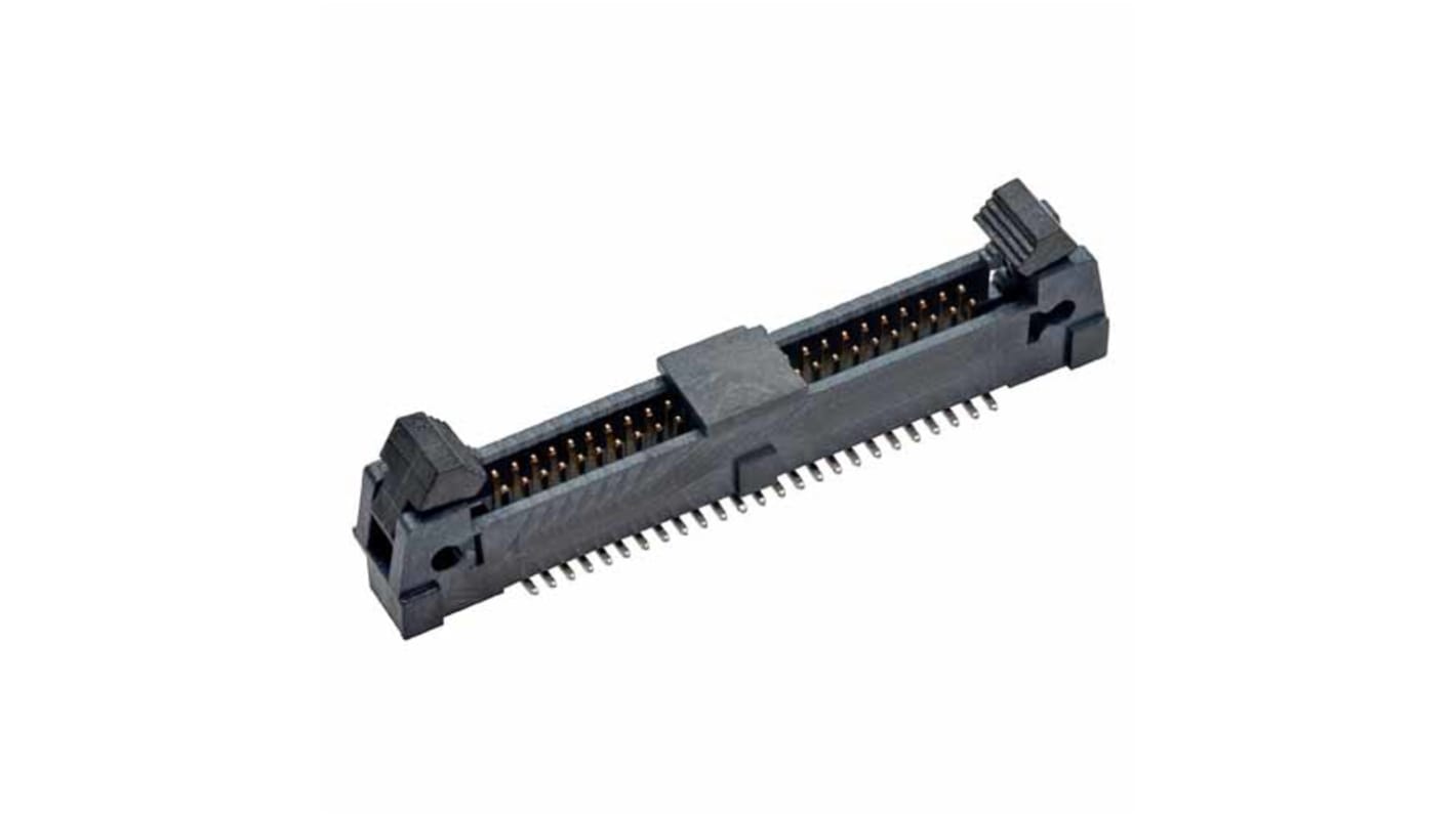 HARWIN M50-365 Series Vertical Surface Mount PCB Header, 50 Contact(s), 1.27mm Pitch, 2 Row(s)