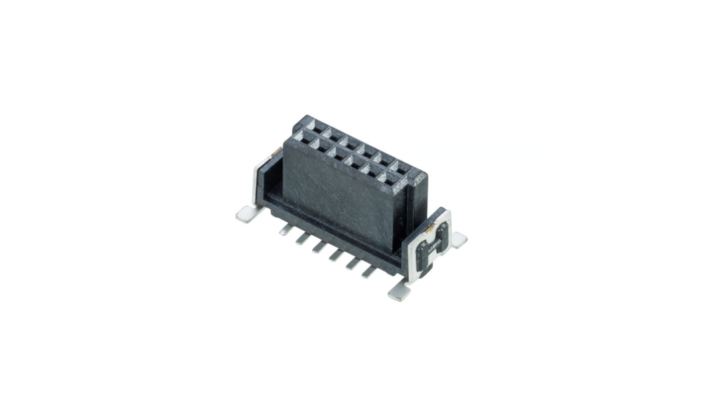 Conector de PCB HARWIN serie M55-600, de 12 vías en 2 filas, paso 1.27mm, 1.2A, Montaje Superficial, para soldar