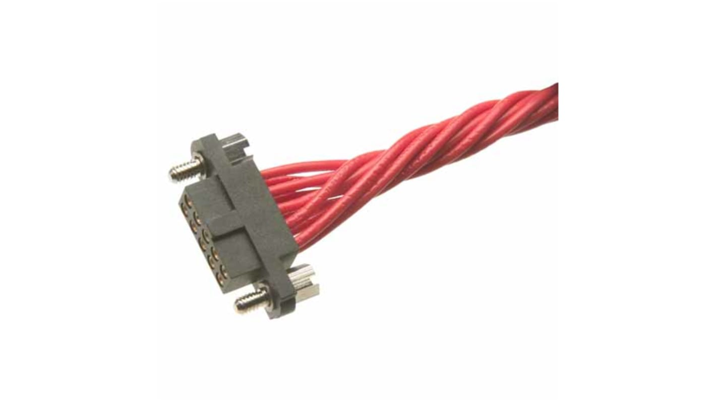 Conector de PCB HARWIN serie M80-461, de 4 vías en 2 filas, paso 2mm, 3.3A, Montaje de Cable, para crimpar