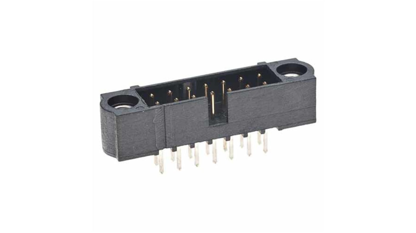 Conector de PCB HARWIN serie M80-500, de 8 vías en 2 filas, paso 2mm, Montaje en orificio pasante, para soldar